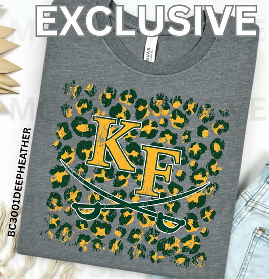 KFS Swords Grunge Leopard - Short Sleeve