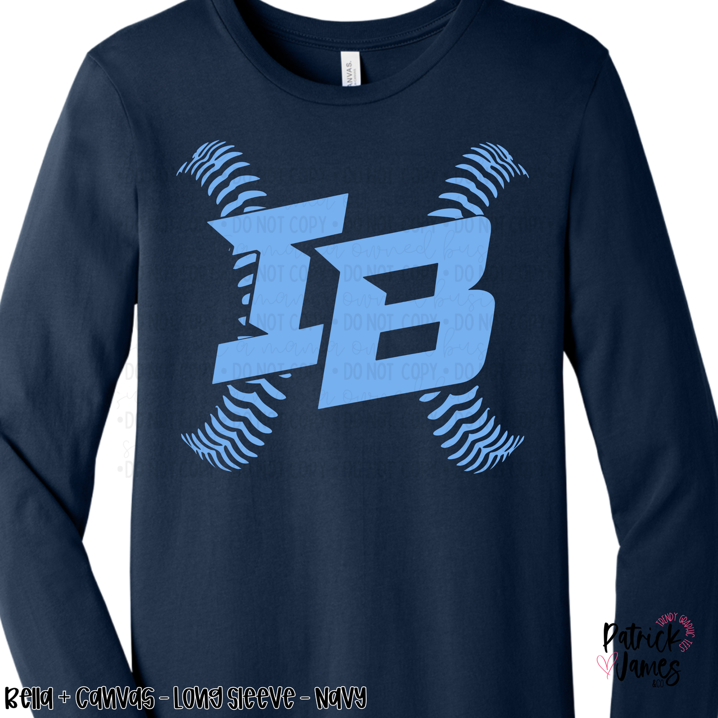Infinity Baseball Seams - Navy - LONG SLEEVE