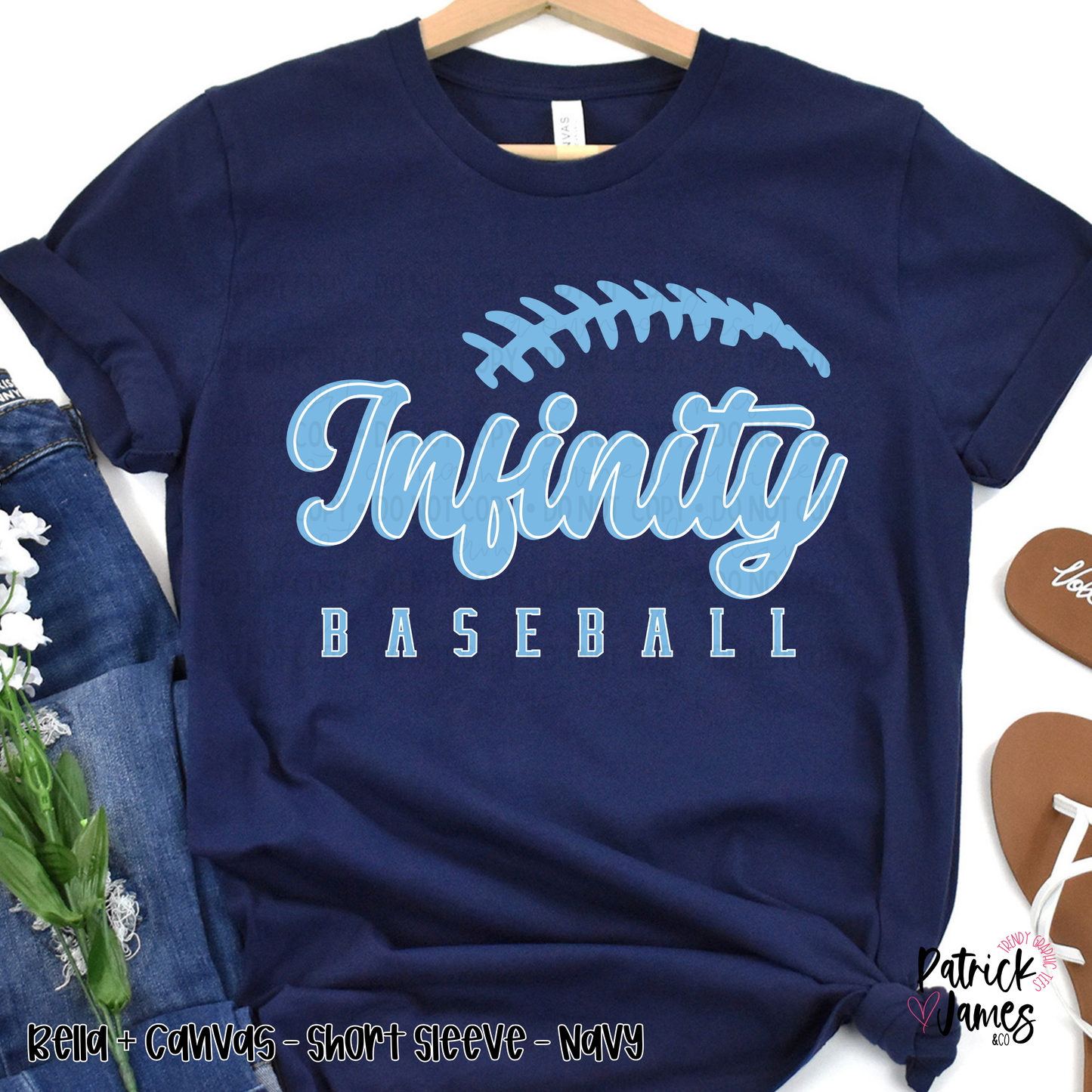 Infinity Baseball - Navy - SHORT SLEEVE