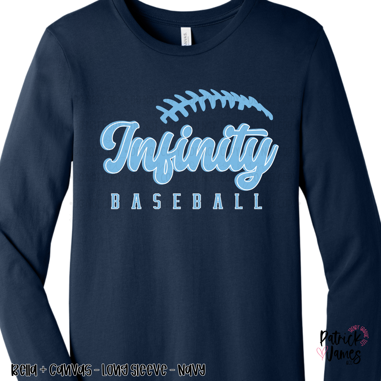 Infinity Baseball - Navy - LONG SLEEVE