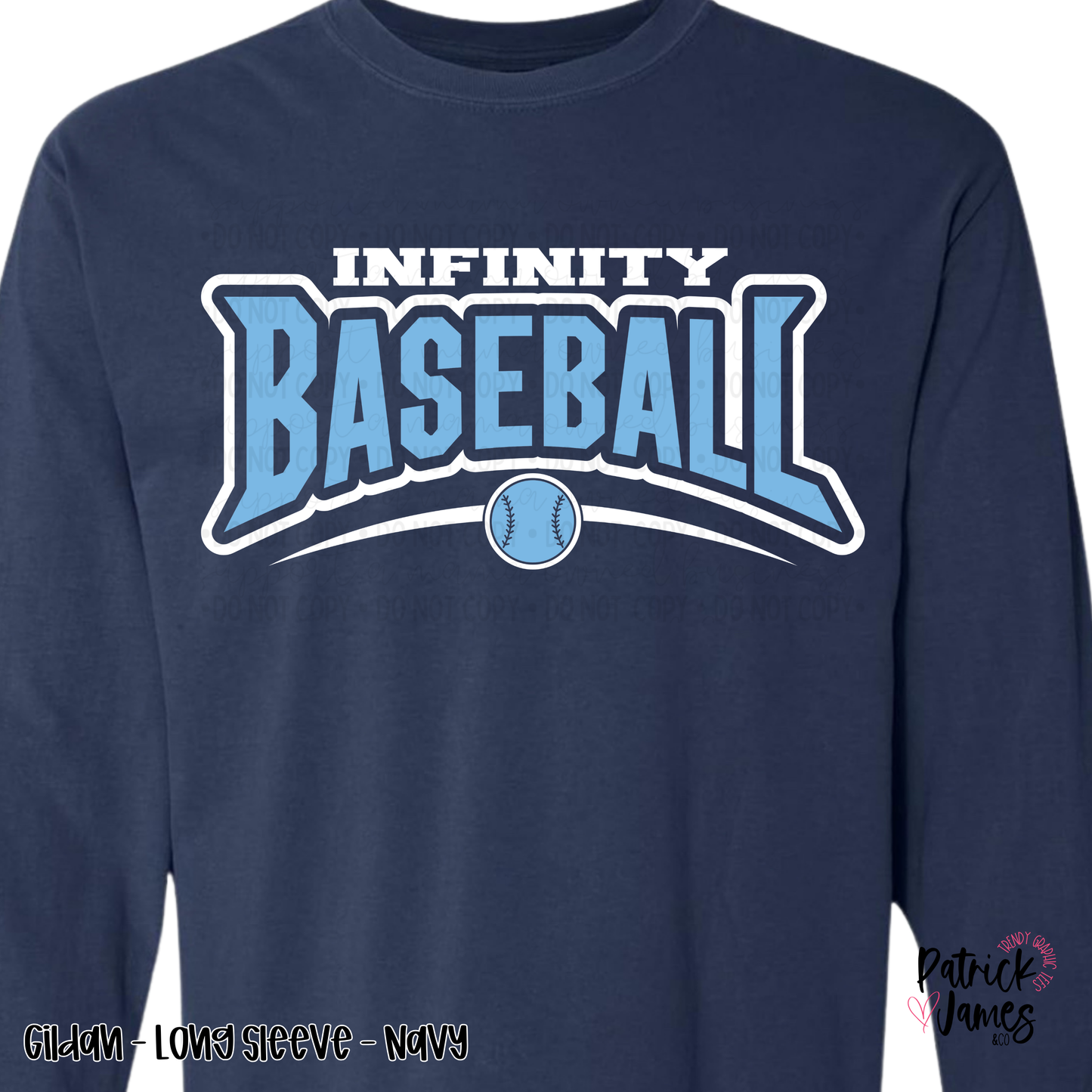 Infinity Baseball Varsity - Navy - LONG SLEEVE