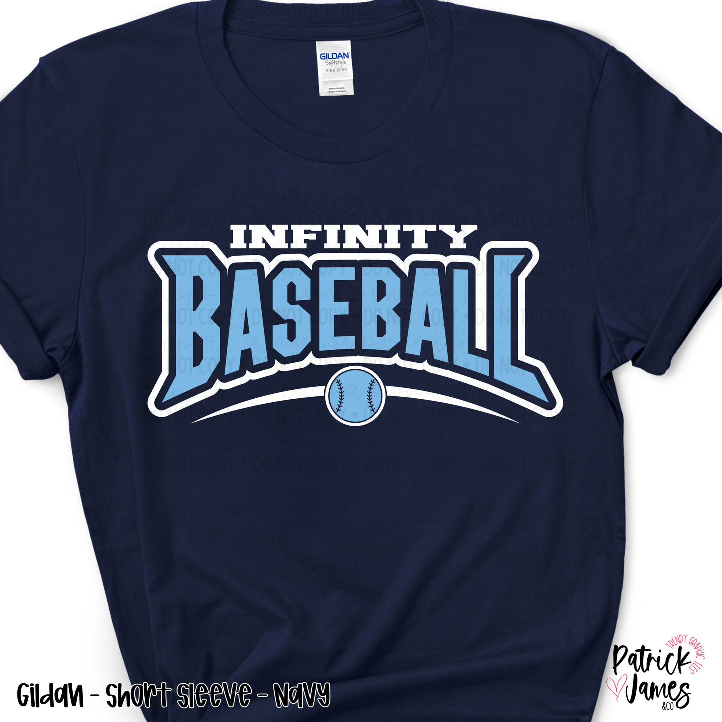 Infinity Baseball Varsity - Navy - SHORT SLEEVE