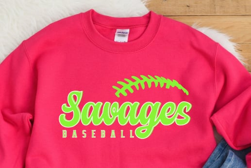 Savages Baseball Crewneck Sweatshirt