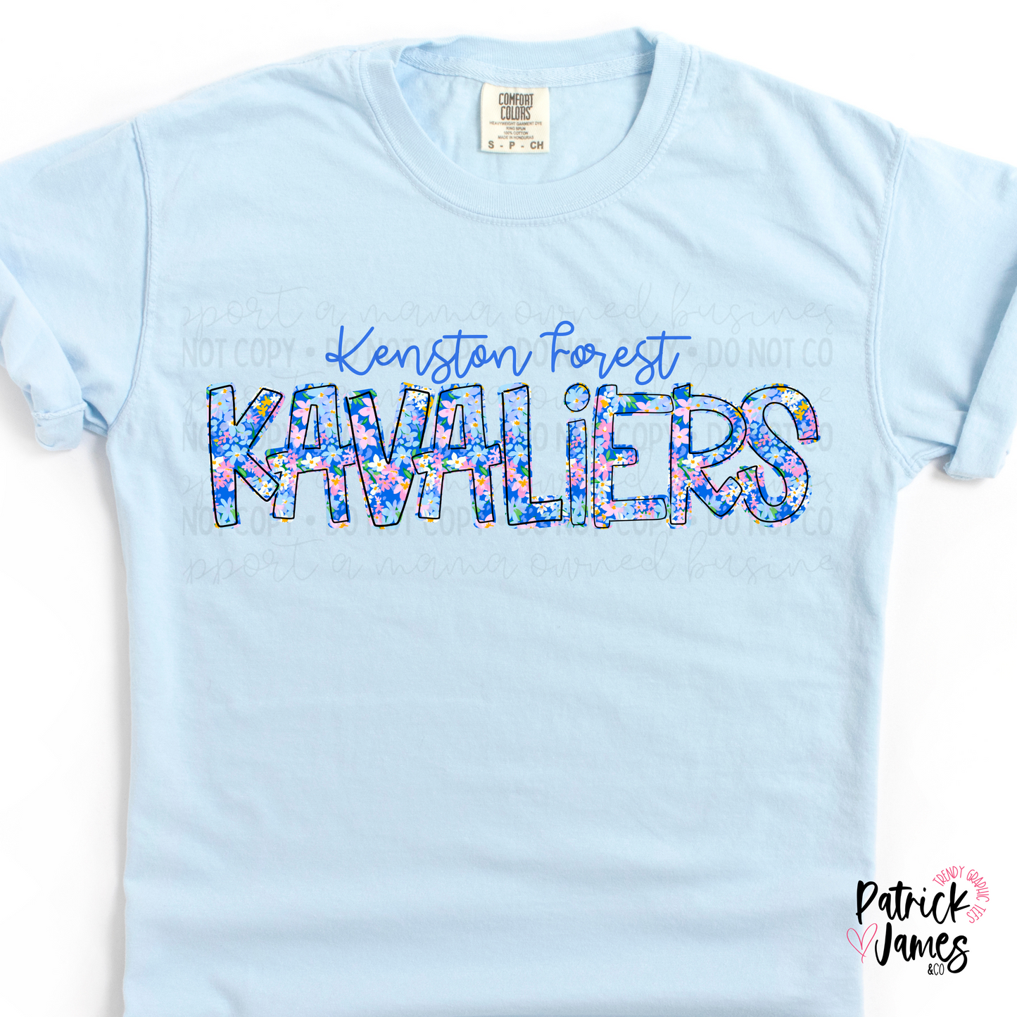 KFS Spring Floral Spirit Wear - Chambray - SHORT SLEEVE