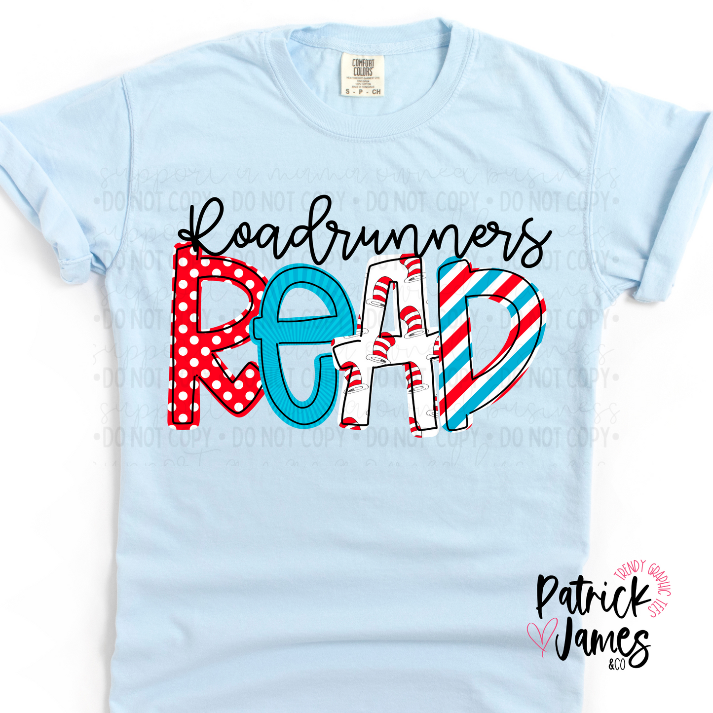 Roadrunners Read- Ice Blue Short Sleeve