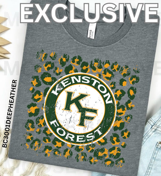 KFS Logo Grunge Leopard - Short Sleeve