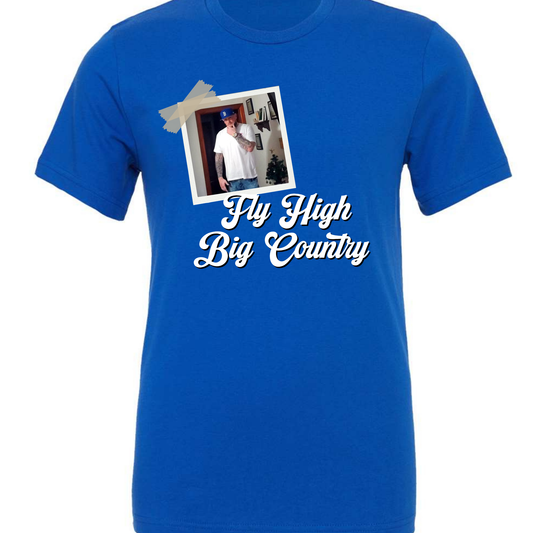 Fly High Big Country- Royal Blue Short Sleeve Tee