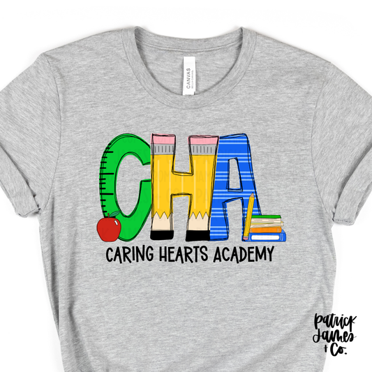 Back To School Alpha - Caring Hearts Academy - Short Sleeve