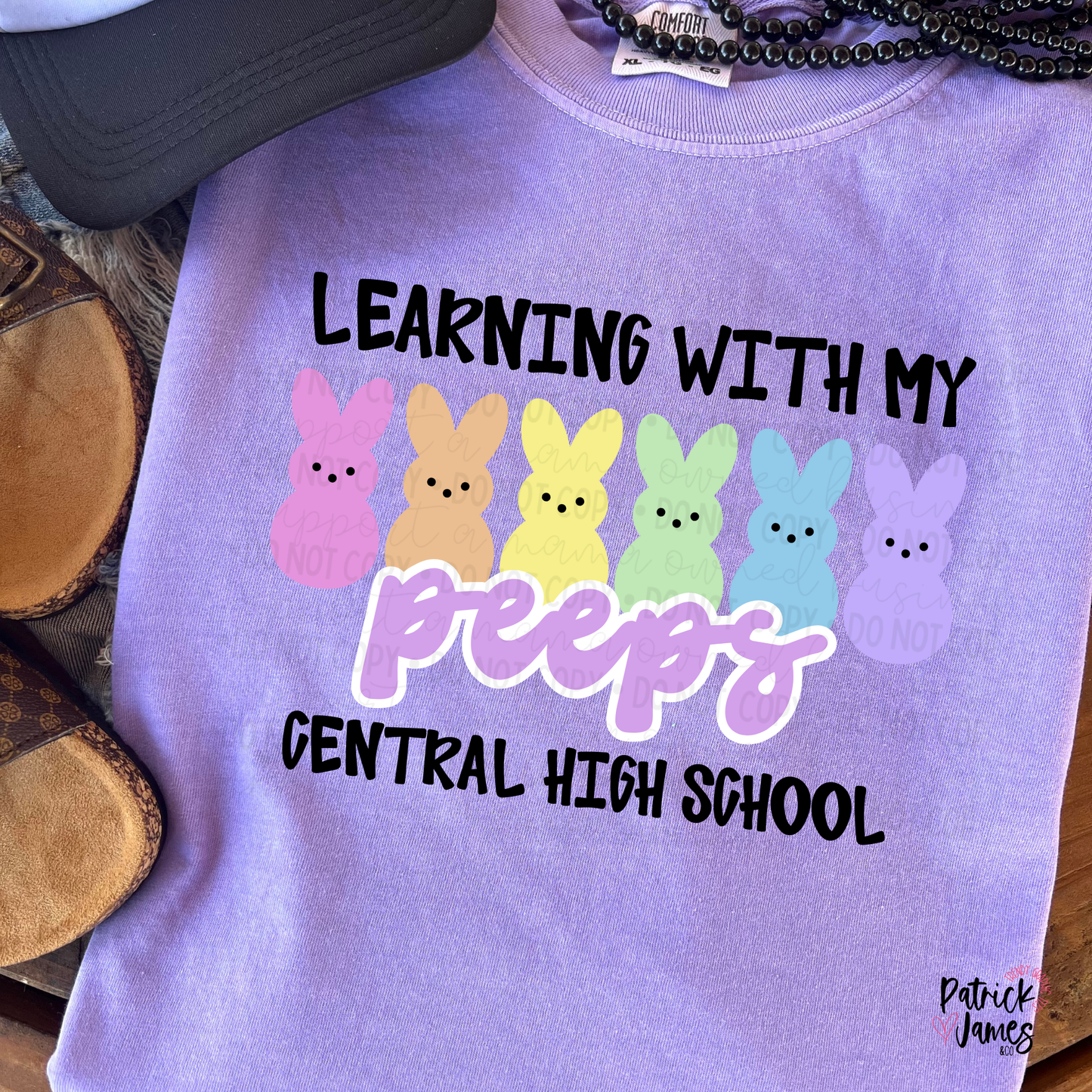 Learning With My Peeps Central High - Violet - SHORT SLEEVE