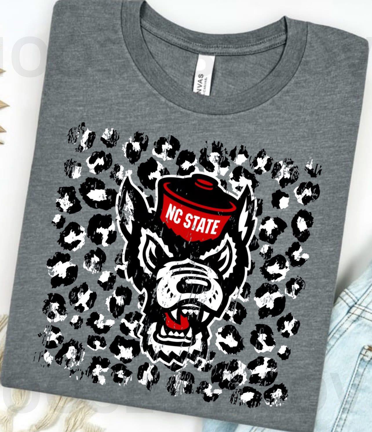 Leopard NC State - Short Sleeve