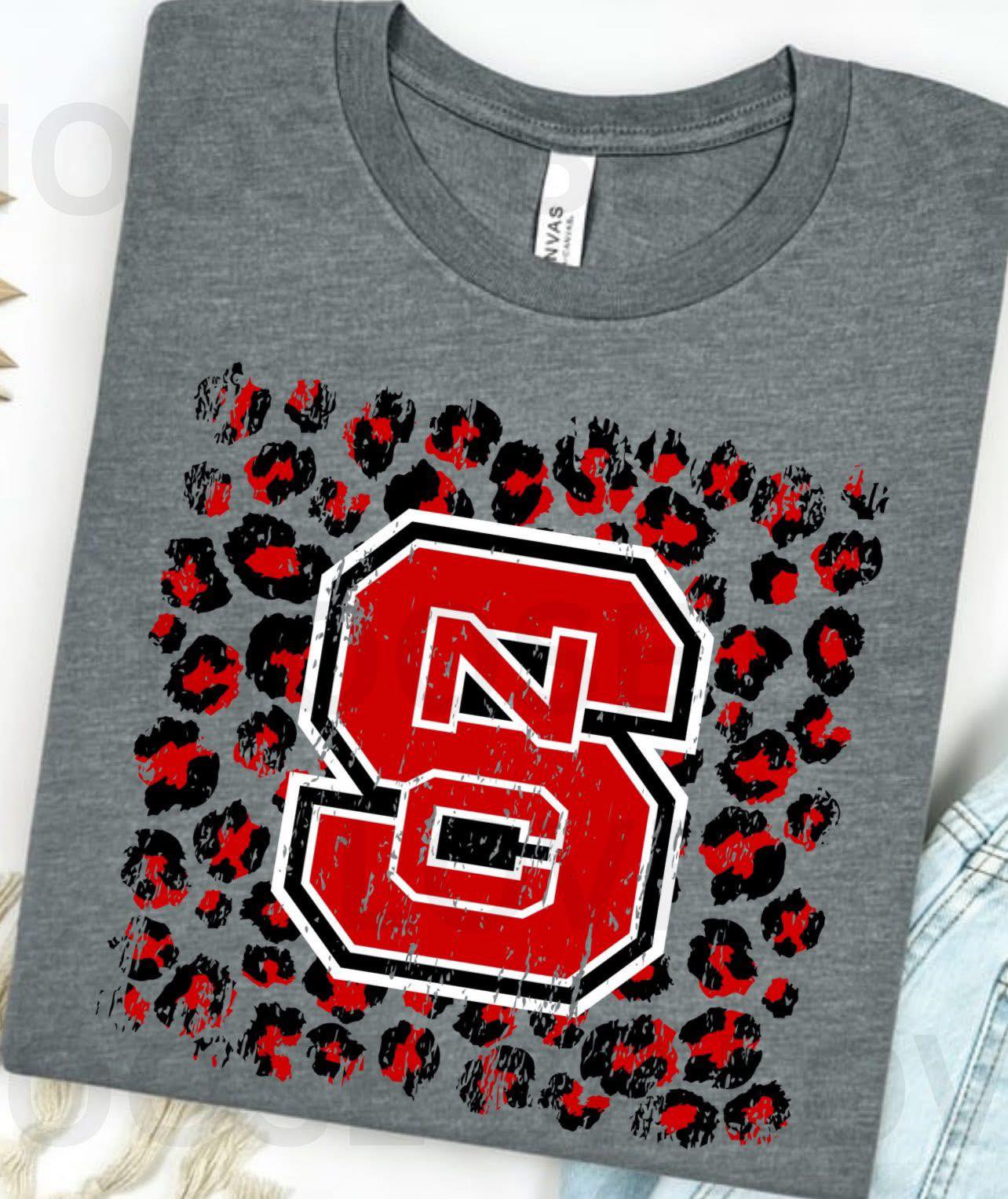 Leopard NC State - Short Sleeve
