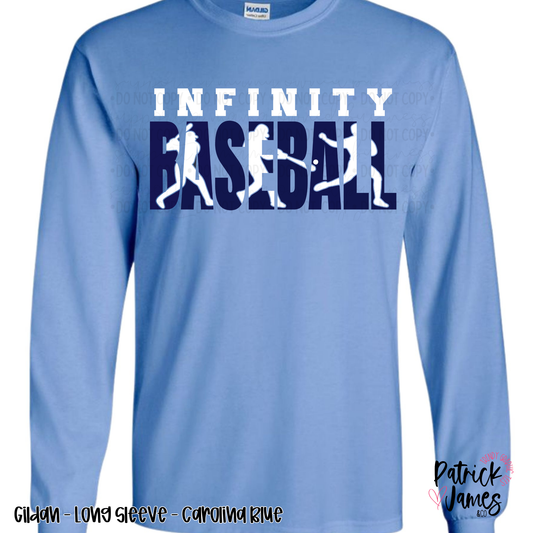 Infinity Baseball Player Knockout - Carolina Blue - LONG SLEEVE