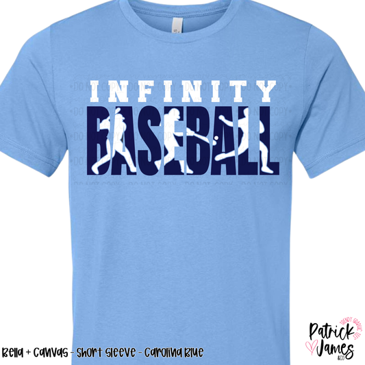 Infinity Baseball Player Knockout - Carolina Blue - SHORT SLEEVE
