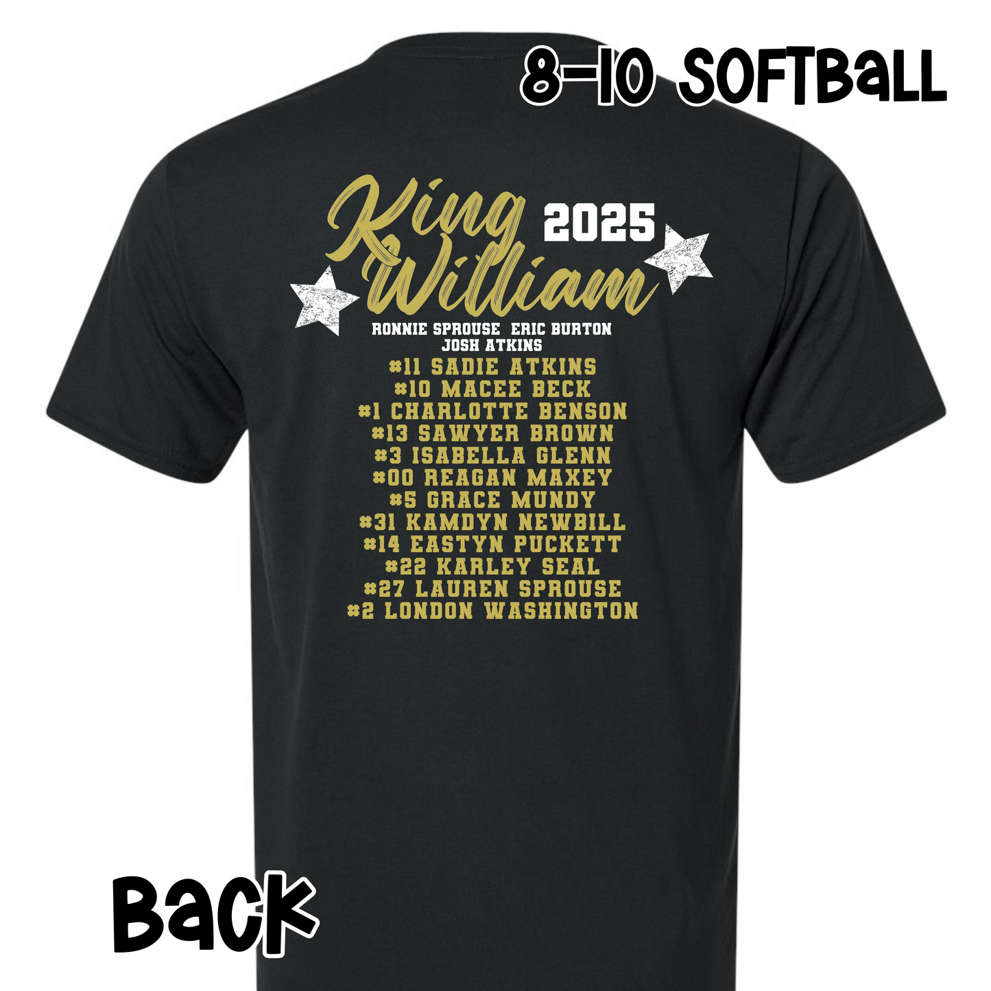 8-10 SOFTBALL - KW All Stars- COMFORT COLORS© Short Sleeve