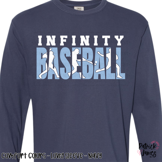 Infinity Baseball Player Knockout - Navy - LONG SLEEVE