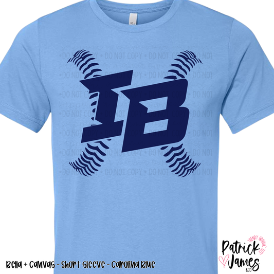 Infinity Baseball Seams - Carolina Blue - SHORT SLEEVE
