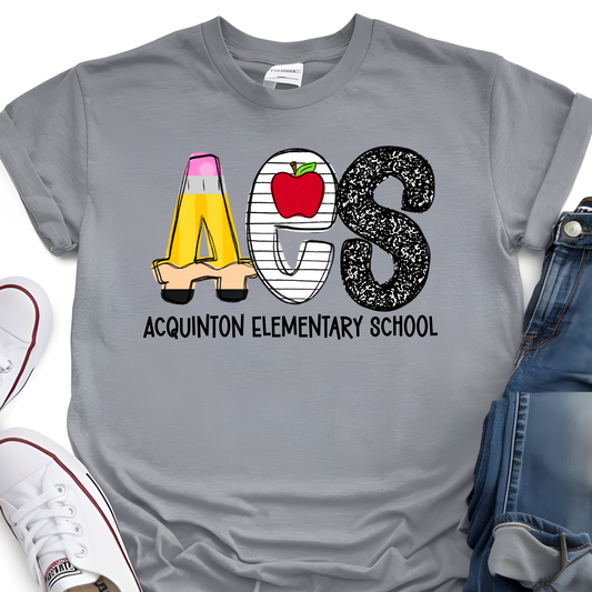 School House Alpha- AES- Comfort Color Short Sleeve Tee