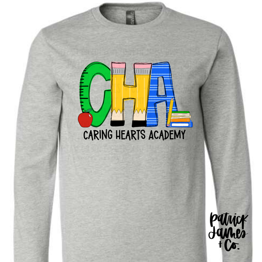Back To School Alpha - Caring Hearts Academy - Long Sleeve