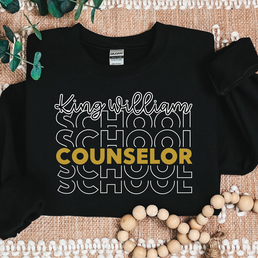 KW School Counselor- Black SWEATSHIRT