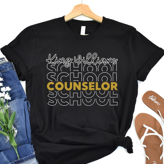 KW School Counselor- Black SHORT SLEEVE