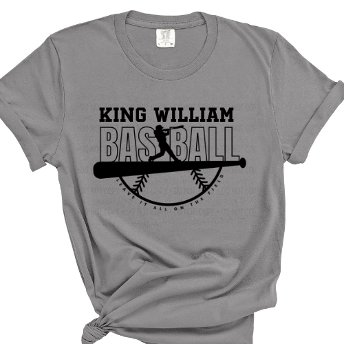 King William Baseball - Grey - Short Sleeve