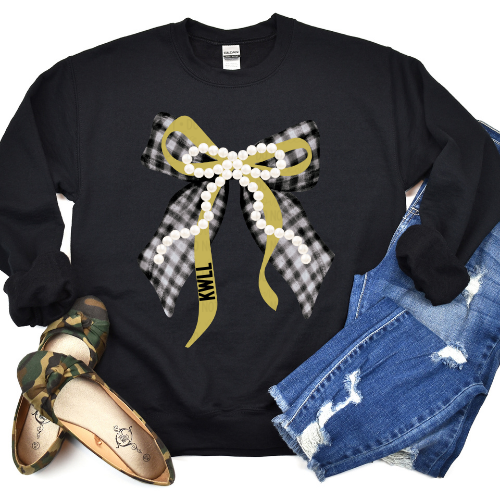 KWLL Preppy Bow - Gildan Crewneck Sweatshirt