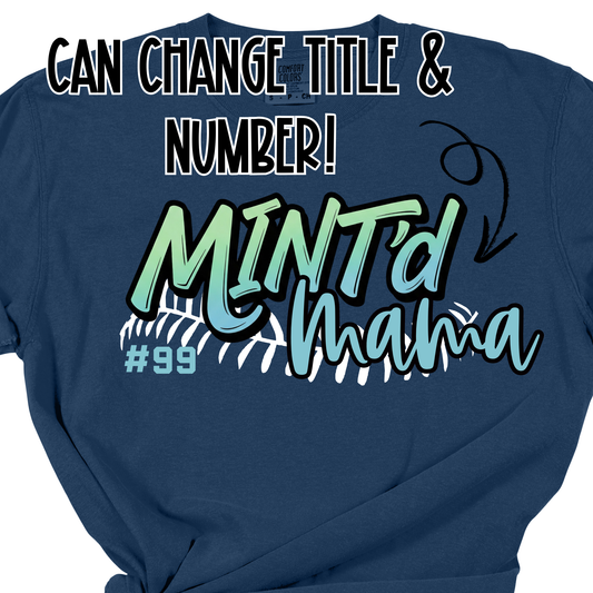 Custom Mint'd Comfort Color Navy Short Sleeve