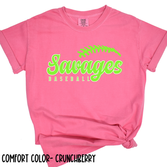 Savages Baseball Short Sleeve