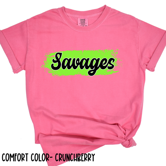 Brushstroke Savages Short Sleeve