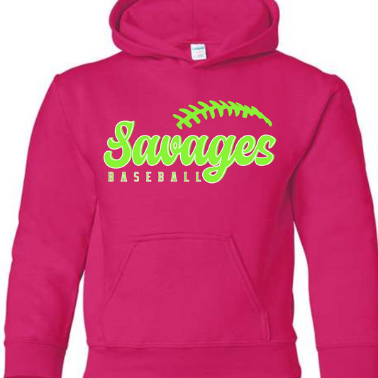 Savages Baseball Hoodie