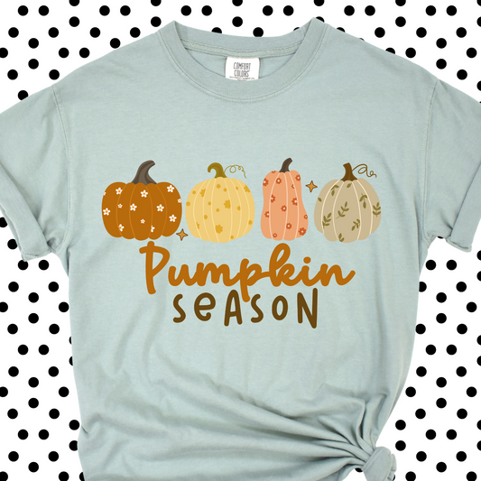 Pumpkin Season Comfort Color Bay Short Sleeve