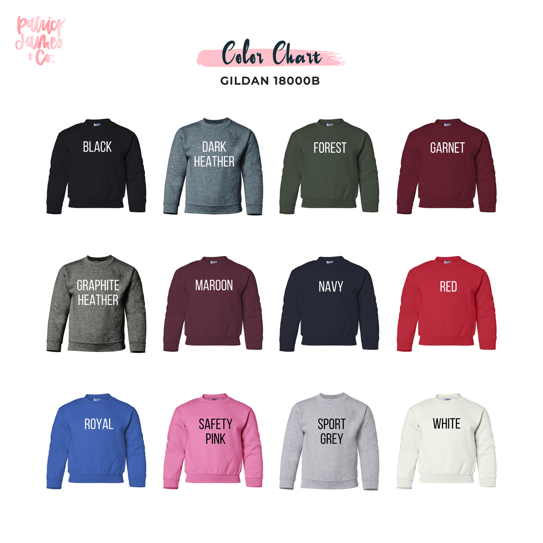 Central High Chargers- Simple Text- ADULT SWEATSHIRTS