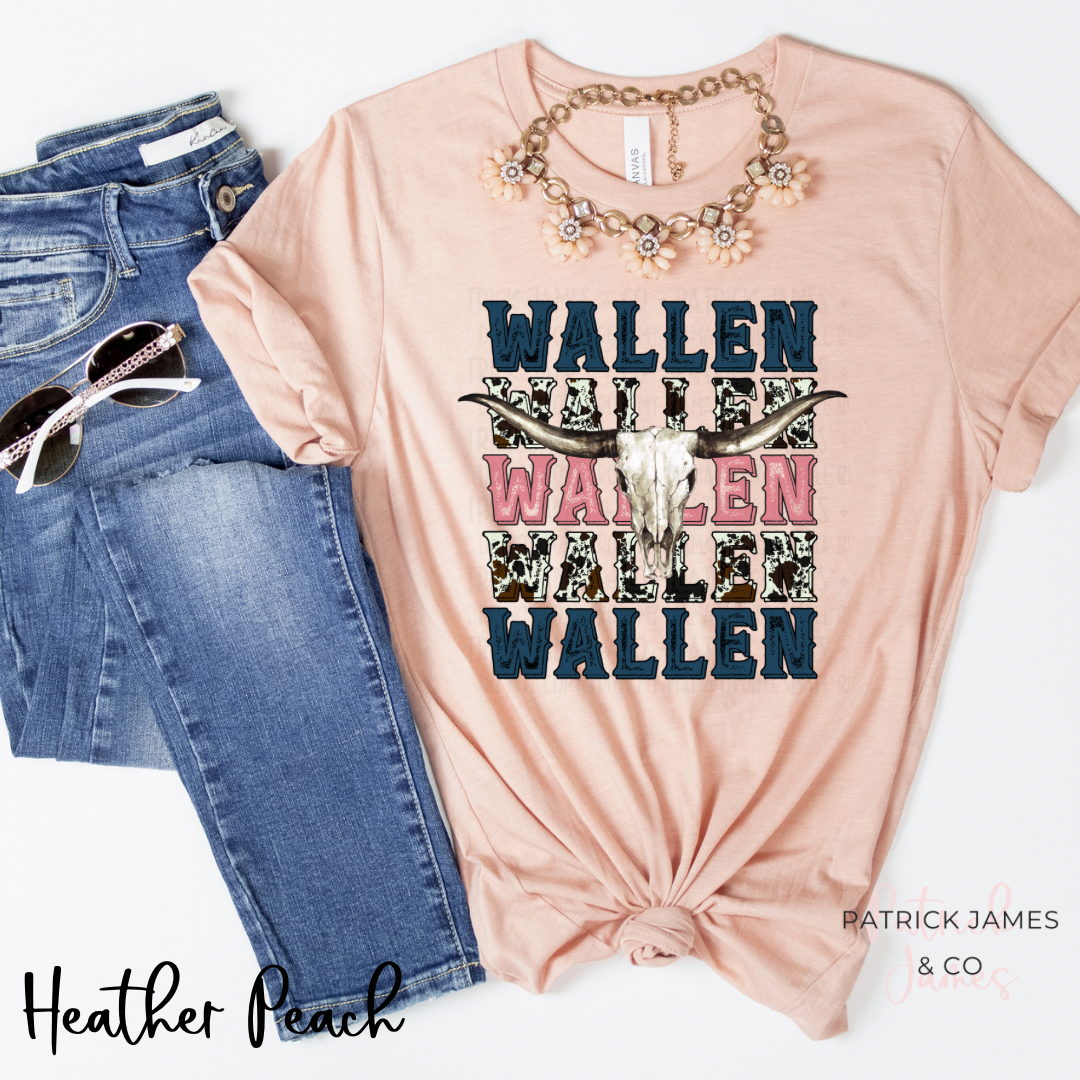 MW Pink Bull Skull Short Sleeve Tee