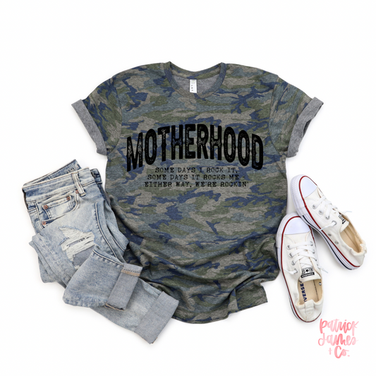 Rocking Motherhood Camo Short Sleeve