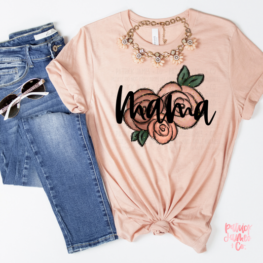 Floral Mama- Short Sleeve