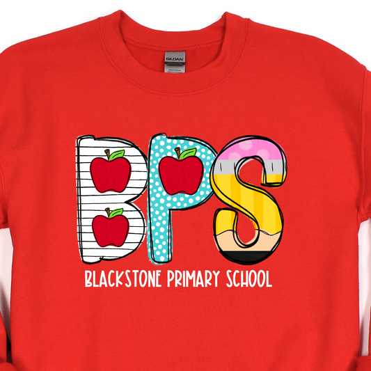 School House Alpha- BPS- Red LONG SLEEVE