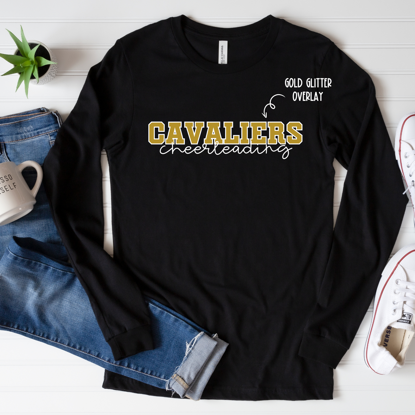 Cavaliers Cheerleading- Black LONG SLEEVE