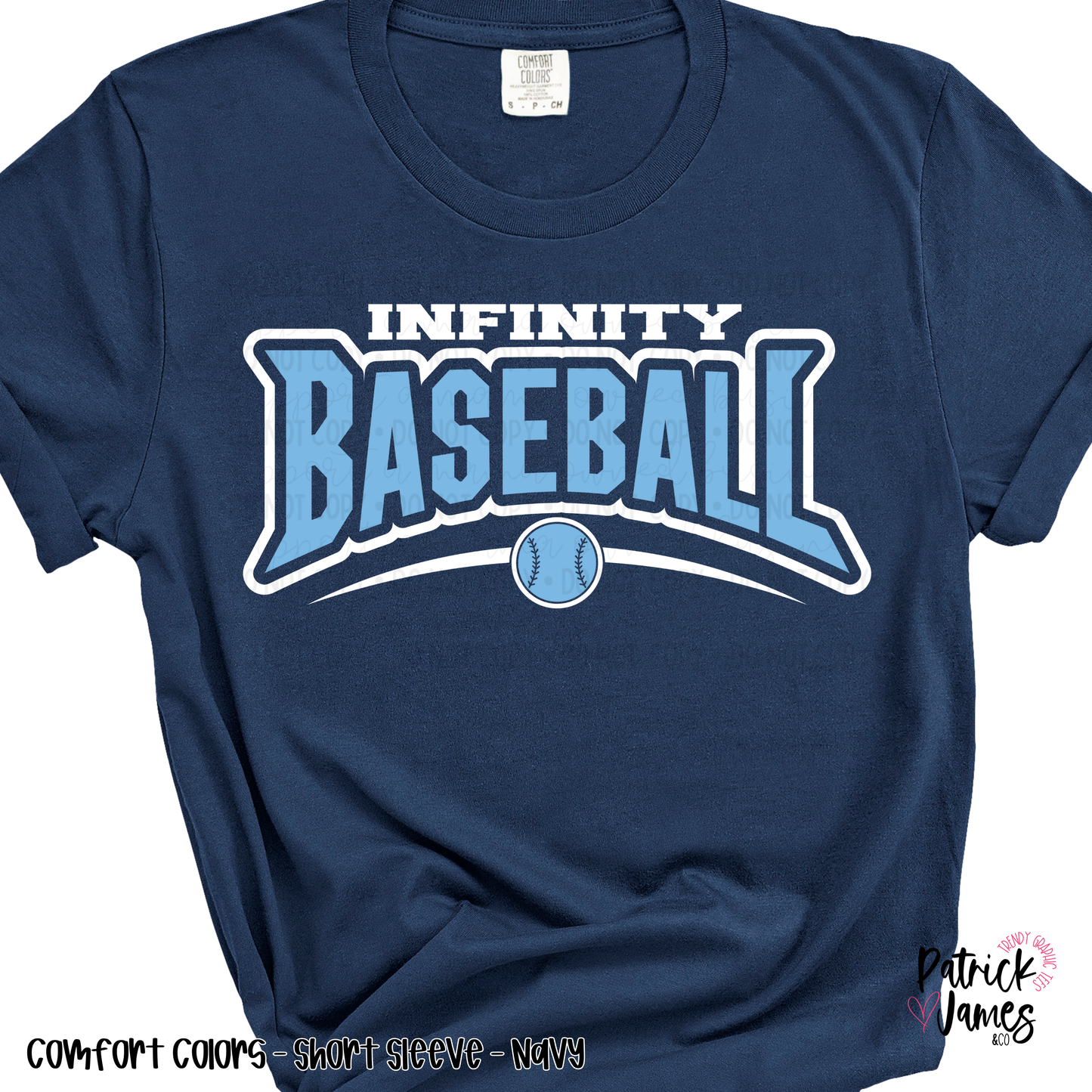 Infinity Baseball Varsity - Navy - SHORT SLEEVE