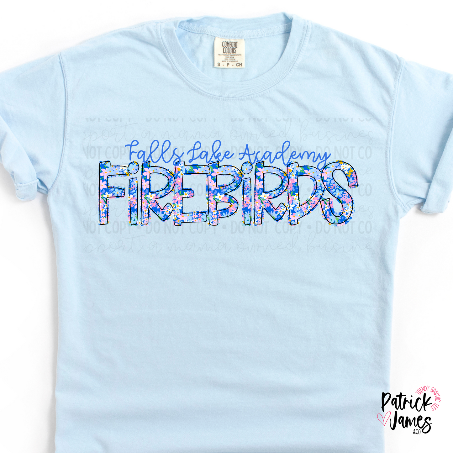 FLA Spring Floral Spirit Wear - Chambray - SHORT SLEEVE