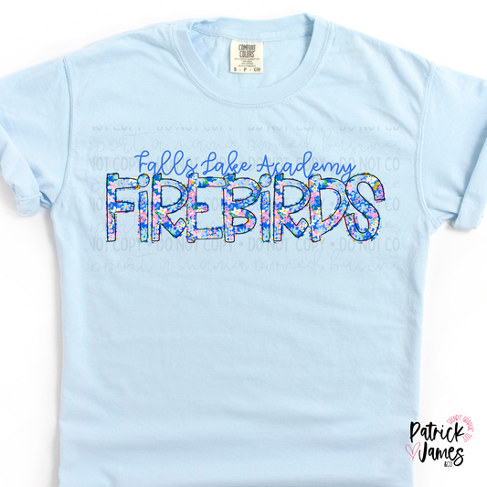 FLA Spring Floral Spirit Wear - Chambray - SHORT SLEEVE
