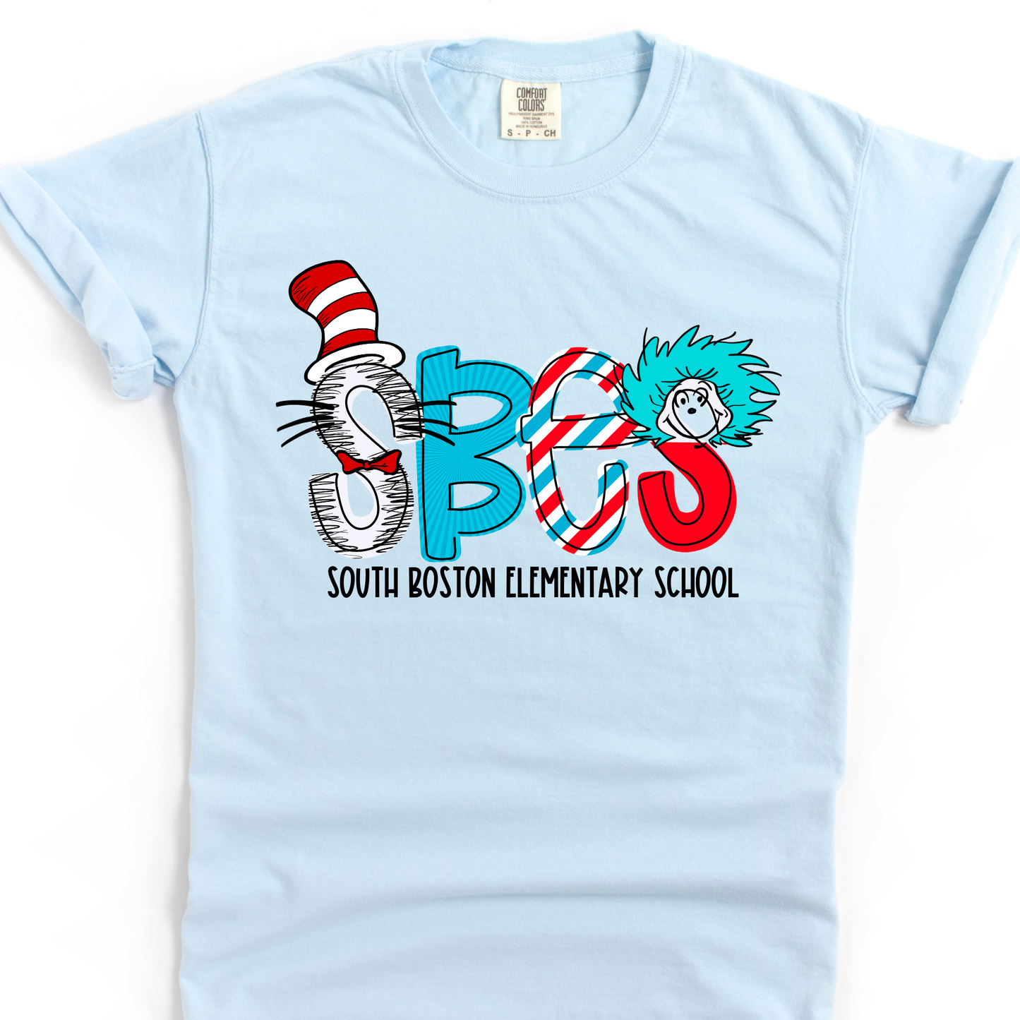 Read Across America- SBES- Ice Blue Short Sleeve