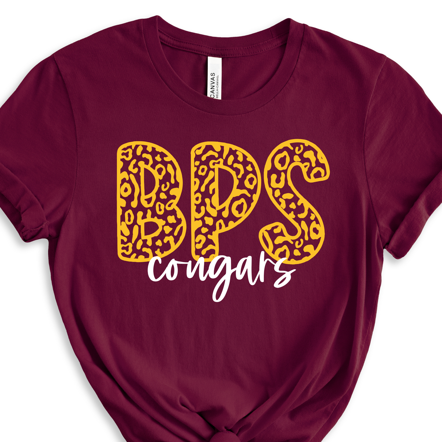 Leopard BPS- Maroon SHORT SLEEVE