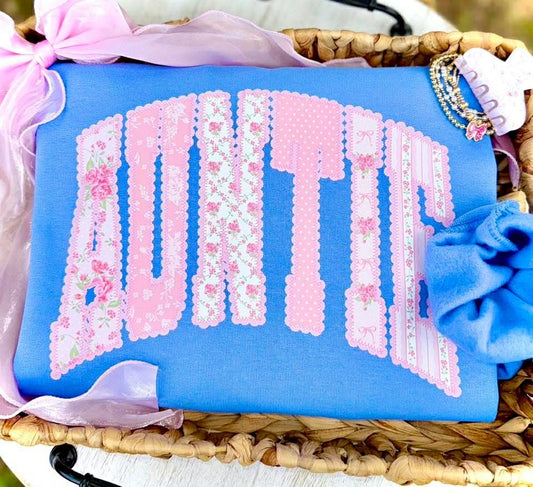 Lace Auntie Comfort Color® Short Sleeve Tee