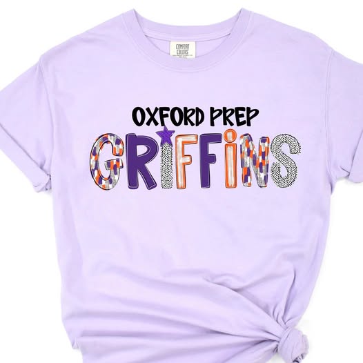 Griffins Spirit Wear Alpha - Orchid - SHORT SLEEVE