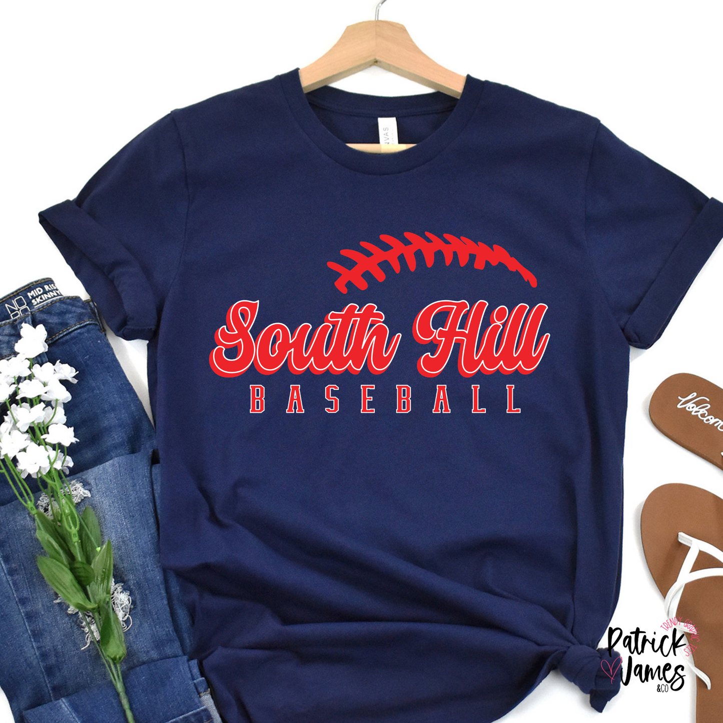 South Hill Baseball- Navy SHORT SLEEVE