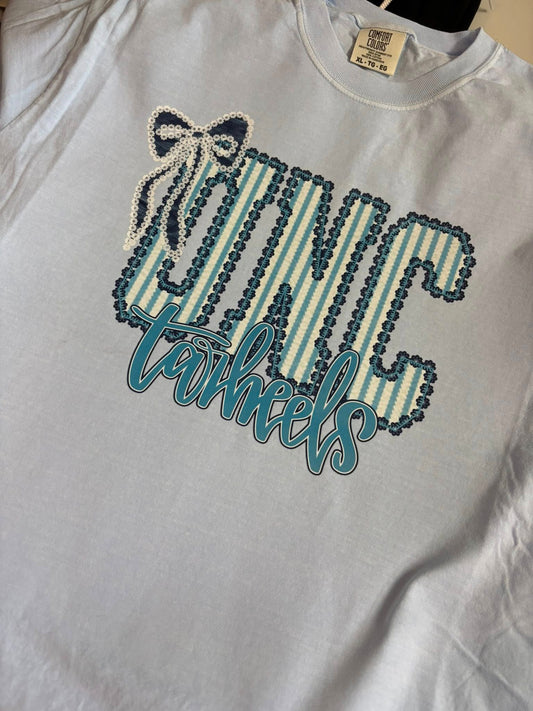 Tarheels Seersucker Comfort Color® Short Sleeve Tee