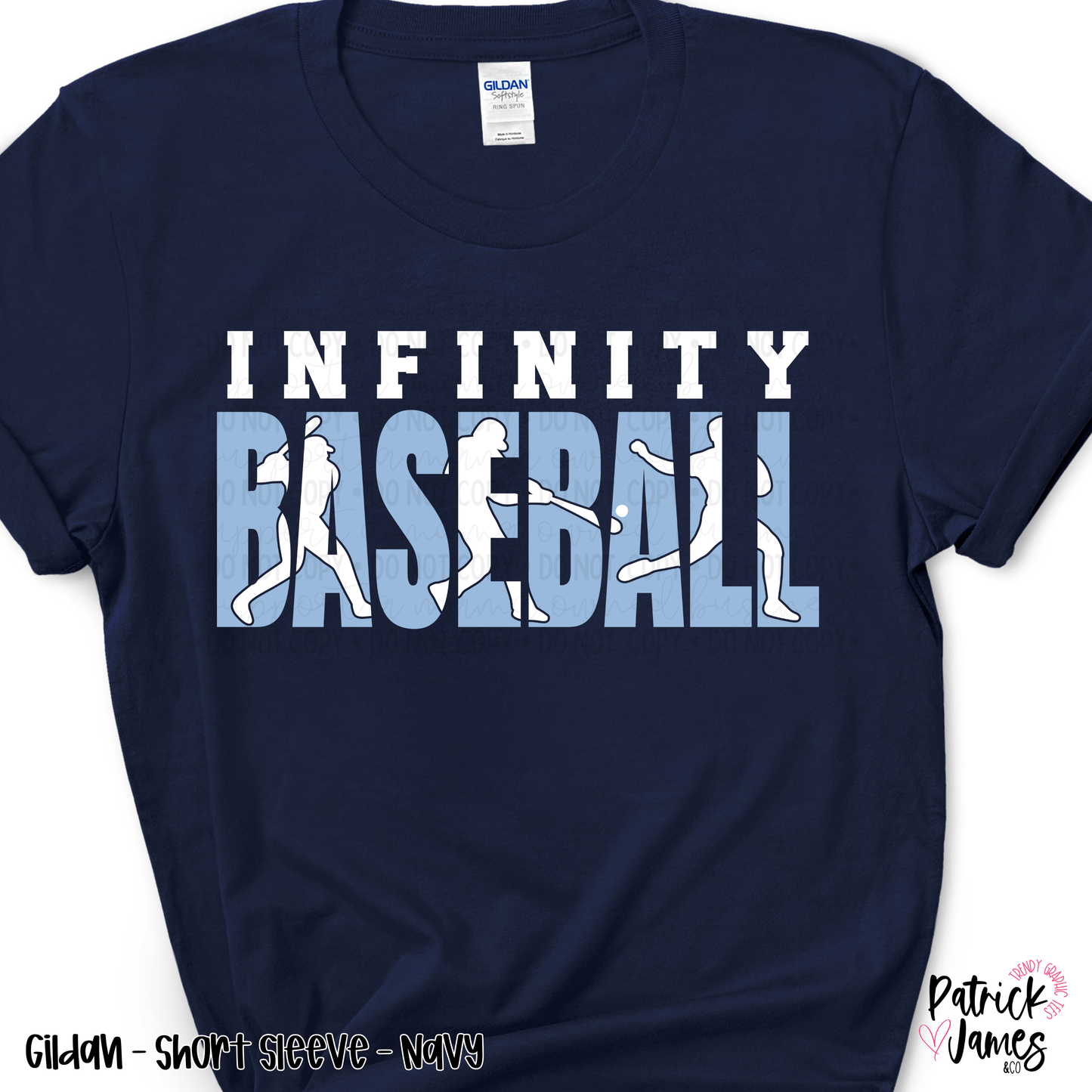 Infinity Baseball Player Knockout - Navy - SHORT SLEEVE