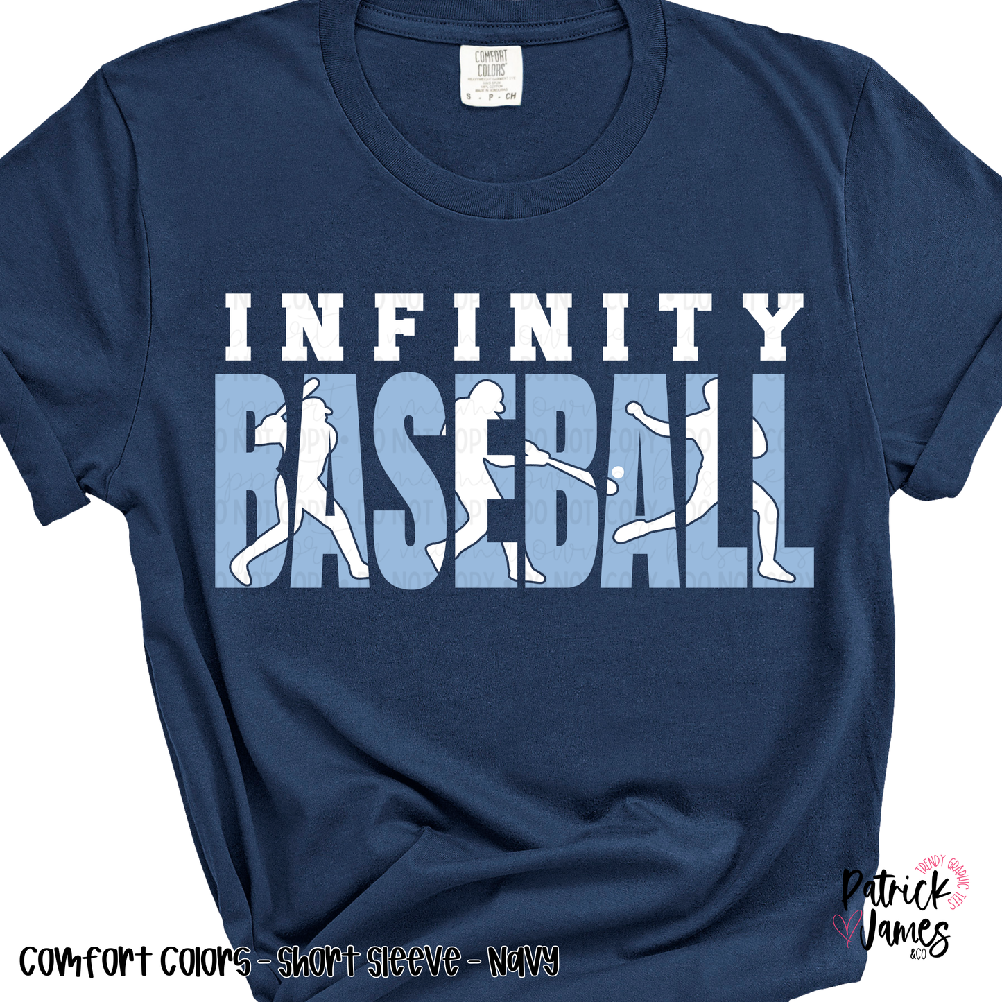 Infinity Baseball Player Knockout - Navy - SHORT SLEEVE