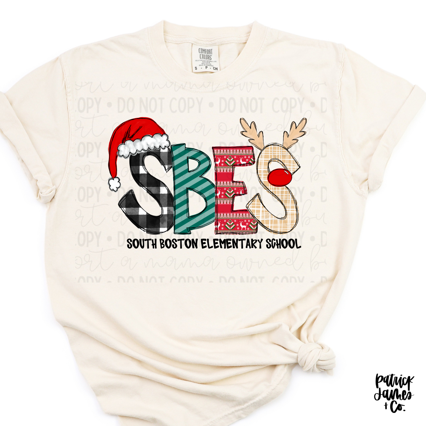 Christmas Alpha- SBES- Natural SHORT SLEEVE