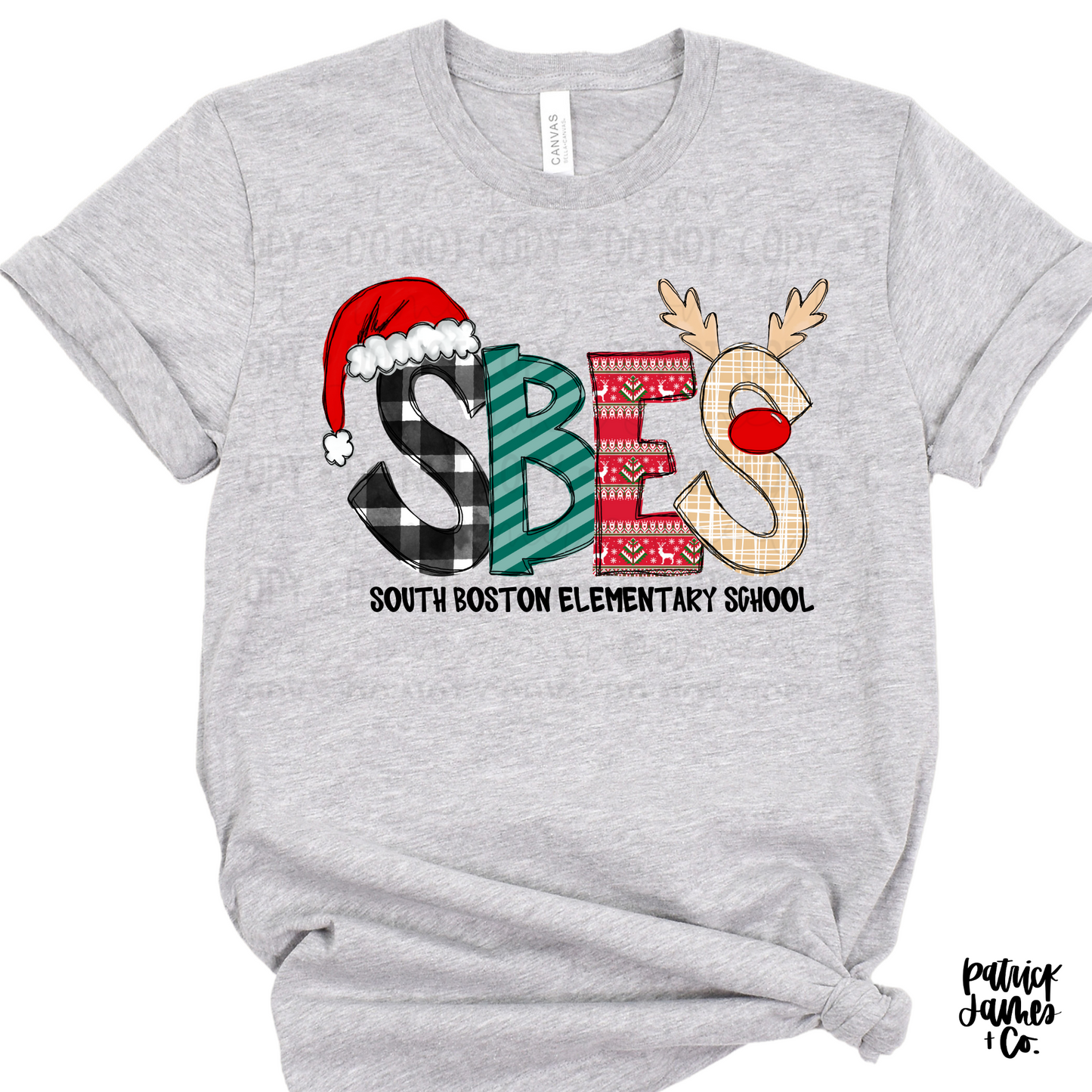 Christmas Alpha- SBES- Grey SHORT SLEEVE